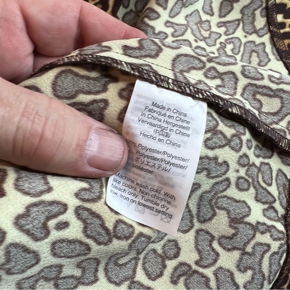 J Crew Cheetah Leopard Print Crepe Shift Dress sz 4 - Picture 7 of 8